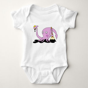 Embarrassed Squid Baby Bodysuit