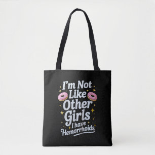 Embarrassing Hemorrhoids Inappropriate Adult Humou Tote Bag