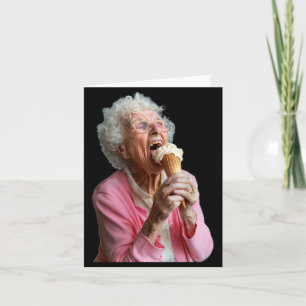 Embarring Old Ladies Meme Grandma Grandmother Gran Card