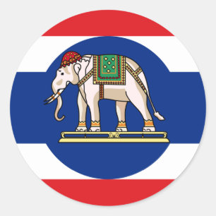 Embassador Thailand, Thailand flag Classic Round Sticker