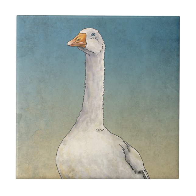 Embden Goose Tile (Front)