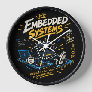 Embedded Systems Engineer Wall Clock
