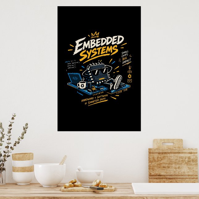 Embedded Systems Hardware & Software Engineering Poster (Kitchen)