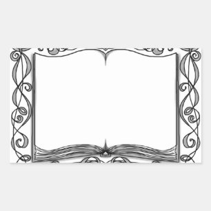 Embellished Book Sticker Bookplate