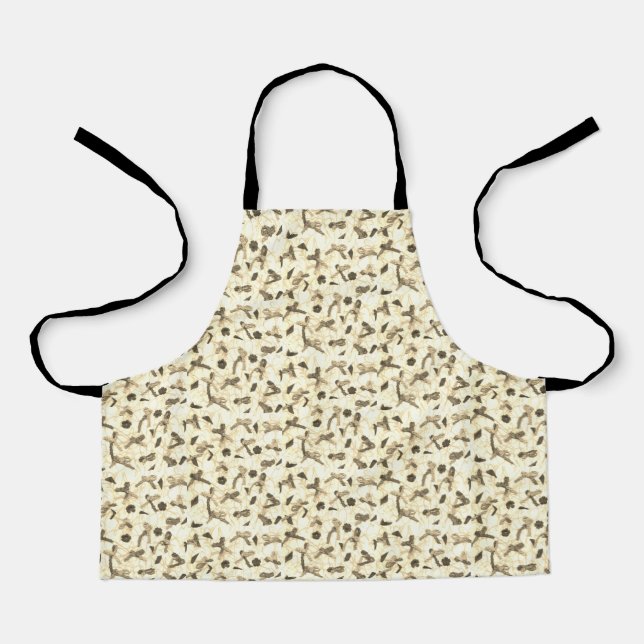Embellished Floating Bows Apron (Front)