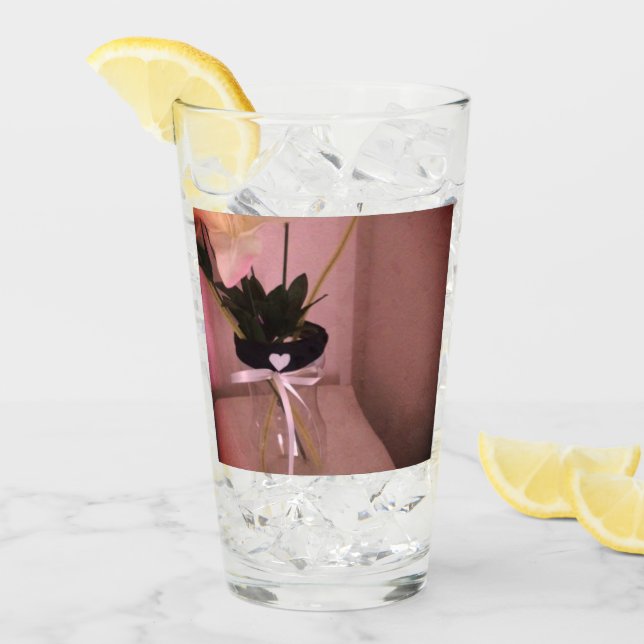 Embellished Flower Abstract Glass (Front Ice)