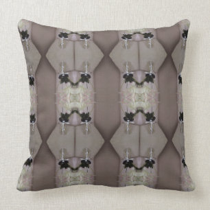 Embellished Flower Abstract One Cushion