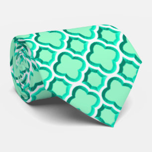 Embellished Moroccan Trellis (Turquoise) Tie