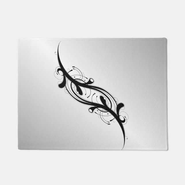 Embellished Silver Doormat (Front)