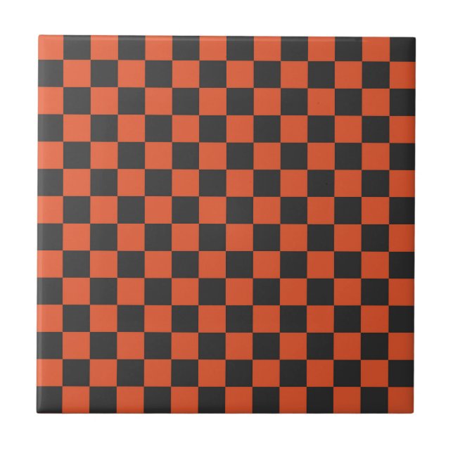 Ember and ash checkerboard pattern tile (Front)