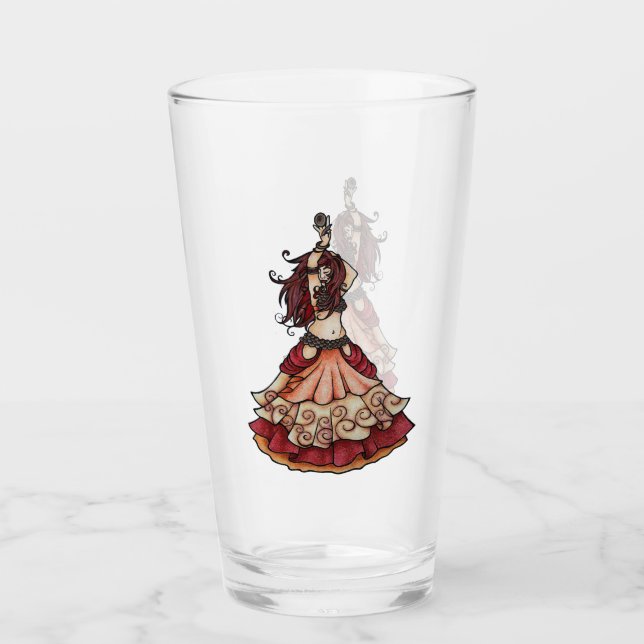 Ember belly dancer with zills glass (Front)