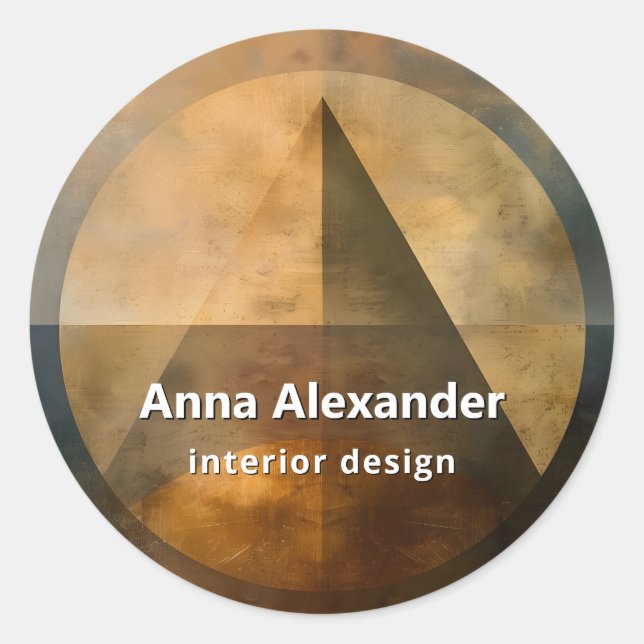 Ember Canopy | Minimal Design Classic Round Sticker (Front)