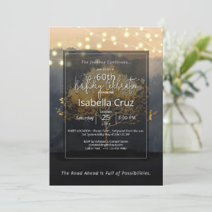 Ember Canopy Minimal Design Invitation