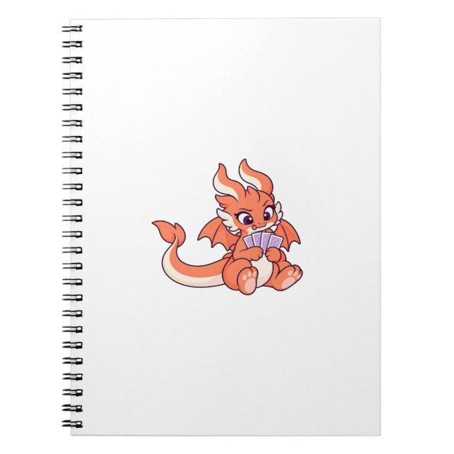 Ember Dragon Playing Cards Notebook (Front)