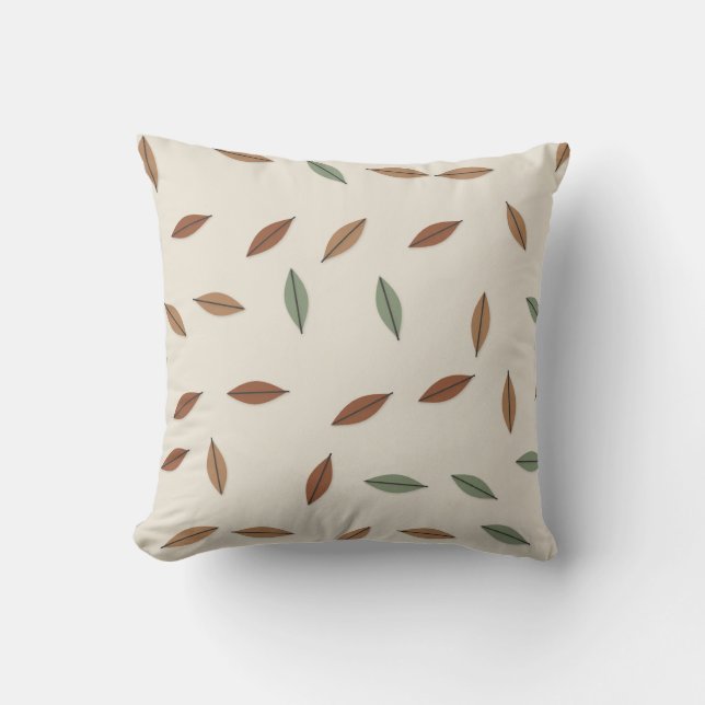 Ember Drift Throw Pillow (Front)