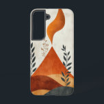 Ember Flame Peak Phone Case<br><div class="desc">A stylised flame rises from a mountain peak, symbolising inner fire and creative energy in a bold, minimalist style.</div>