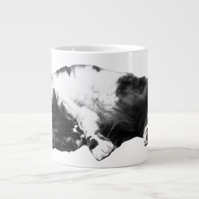 Ember-Glow Catnap Large Coffee Mug (Front)