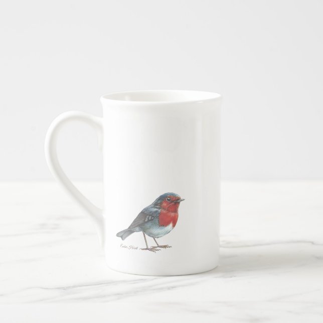 Ember Heart Bone China Mug (Left)