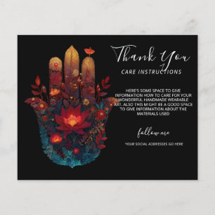 Ember Lotus Hamsa Hand Design Flyer
