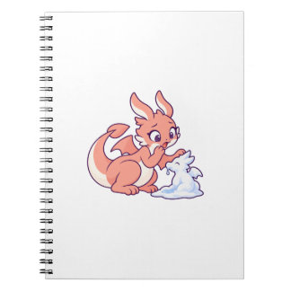 Ember Snow Dragon Cosy Character Notebook