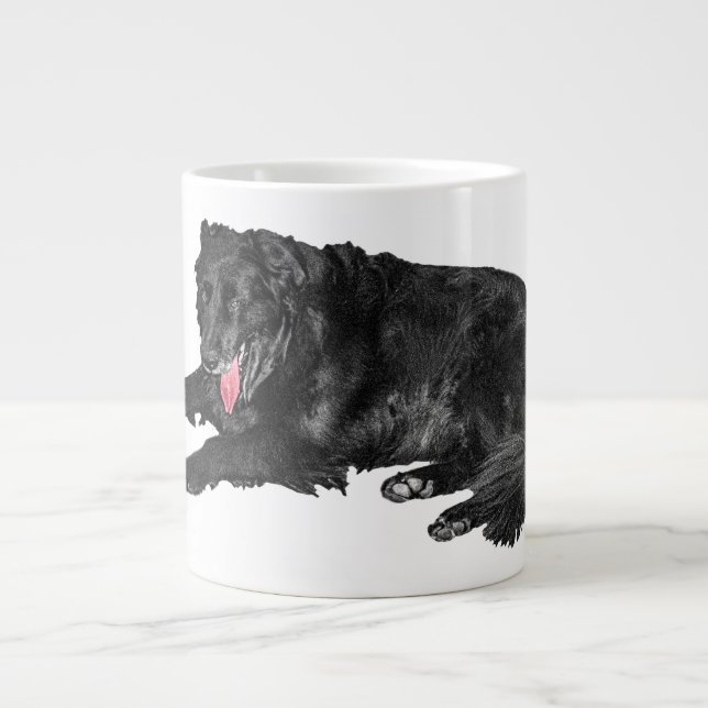 Ember-Tongue Calm for Leafy Mornings Large Coffee Mug (Front)