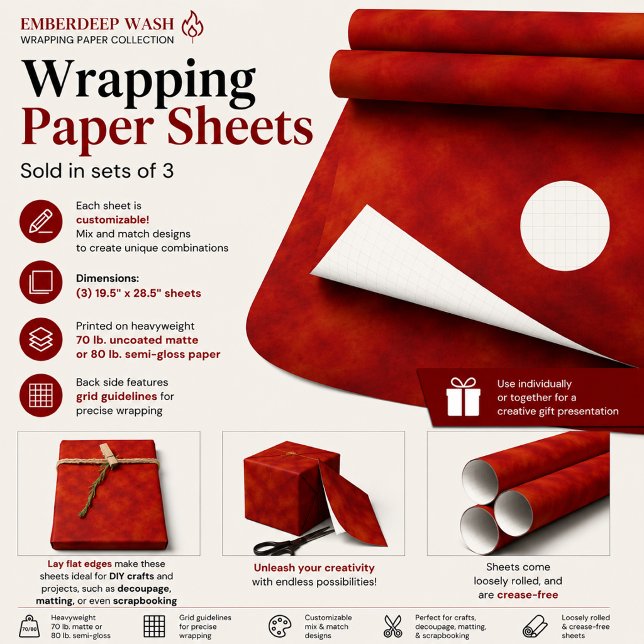 Emberdeep Wash Wrapping Paper Sheet (Creator Uploaded)