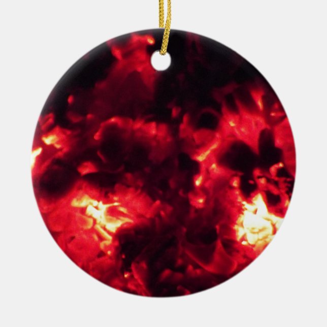 embers ceramic tree decoration (Front)