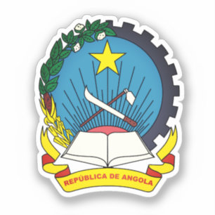 Emblem of Angola Classic Round Sticker