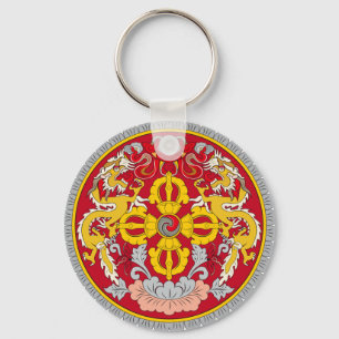 Emblem of Bhutan (རྒྱལ་ཡོངས་ Key Ring