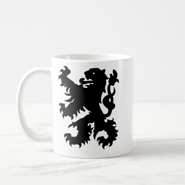 Emblem of Flemish Lion Coffee Mug (Left)
