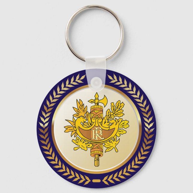 Emblem Of France Key Ring (Front)