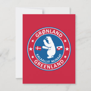 Emblem of Greenland  Postcard