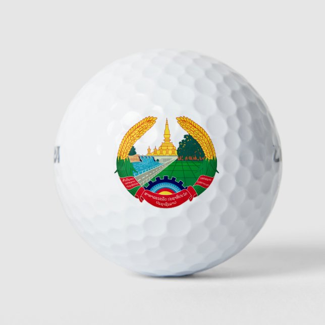 Emblem of Laos Golf Balls (Front)