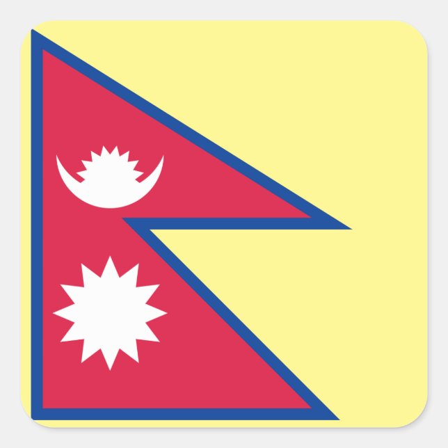 Emblem of Nepal Square Sticker (Front)