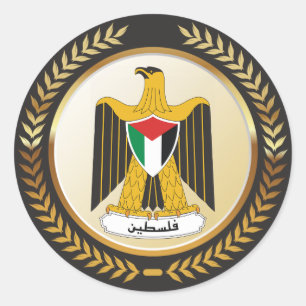 Emblem Of Palestine Classic Round Sticker
