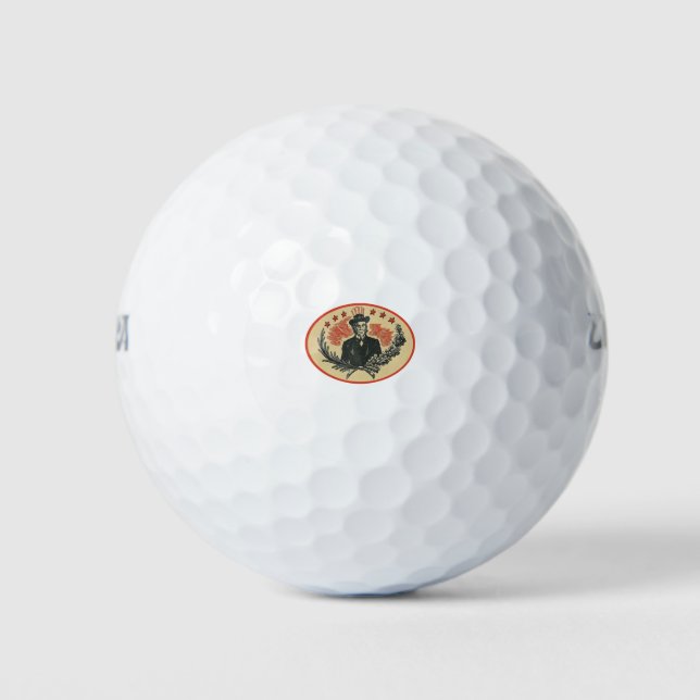 Emblem of patriotic value golf balls (Front)