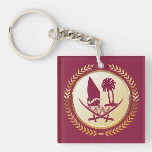Emblem of Qatar Key Ring