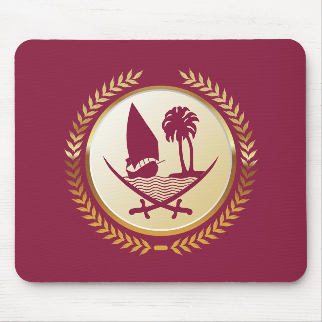 Emblem of Qatar Mouse Pad (Front)