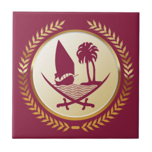 Emblem of Qatar Tile