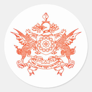 Emblem of Sikkim state - INDIA Classic Round Sticker