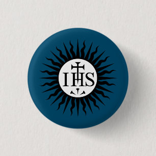 Emblem of the Society of Jesus 3 Cm Round Badge