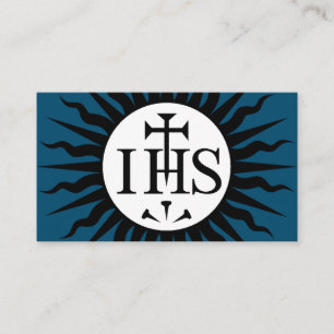 Emblem of the Society of Jesus Monogram Enclosure Card
