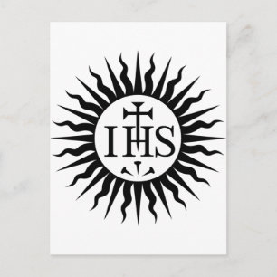 Emblem of the Society of Jesus  Postcard
