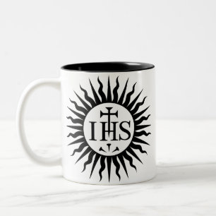 Emblem of the Society of Jesus Two-Tone Coffee Mug