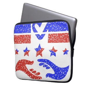 Emblem of Unity - Celebrating Collaborative Trust Laptop Sleeve