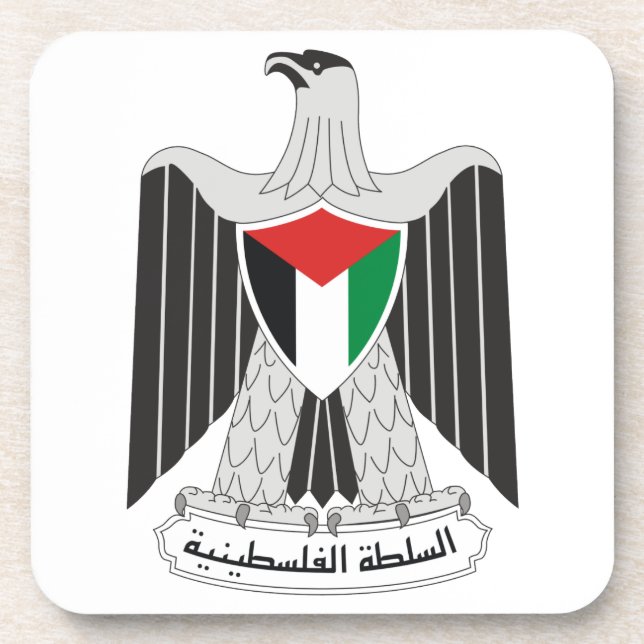 emblem palestine authority coaster (Front)