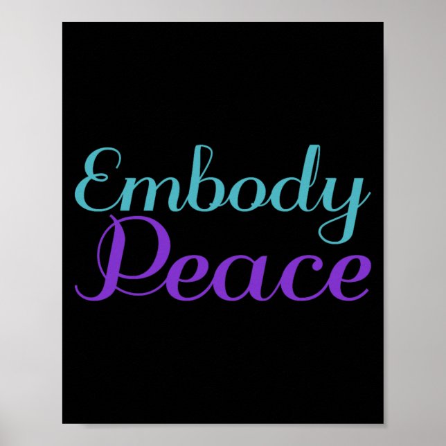 Embody Peace Prevention Awareness Design Poster (Front)