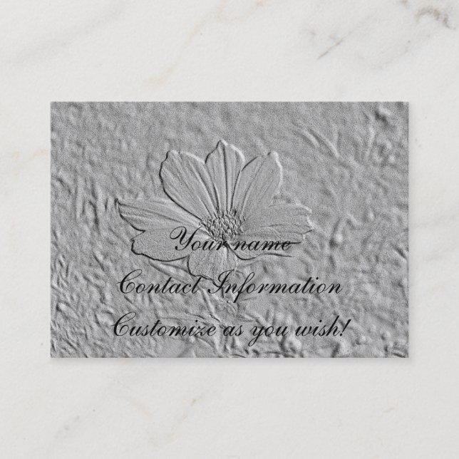 Emboss Look Cosmos Flower Card (Front)