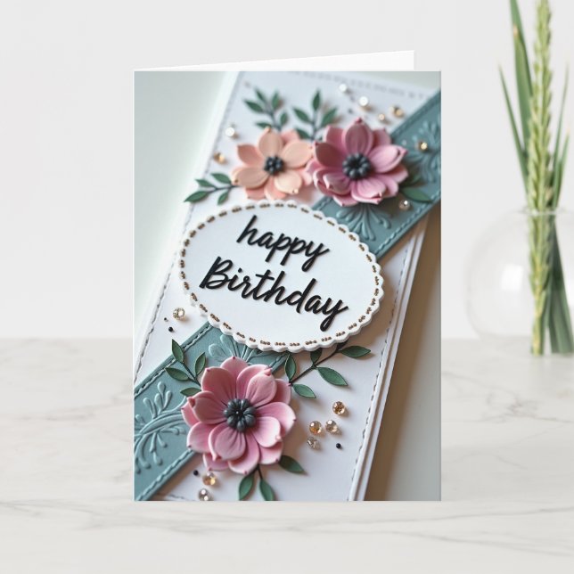 Embossed Birthday Card (Front)