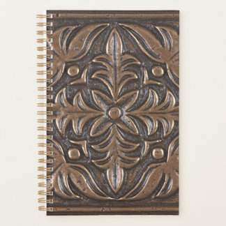 Embossed Bronze Look Planner